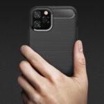 Coque Techsuit Carbon Silicone pour iPhone 12 Pro Max - Black – Image 3