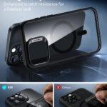 Coque MagSafe ESR Classic Hybrid HaloLock pour iPhone 16 Pro Max - Clear Black – Image 4