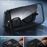 Coque MagSafe ESR Classic Hybrid HaloLock pour iPhone 16 Plus - Clear Black – Image 4