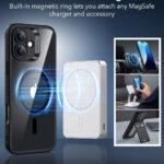 Coque MagSafe ESR Classic Hybrid HaloLock pour iPhone 16 - Clear Black – Image 3