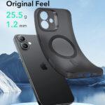 Coque MagSafe ESR Zero HaloLock pour iPhone 16 - Frosted Black – Image 4