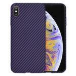 Coque Techsuit Carbonite FiberShell pour iPhone XS Max - Purple