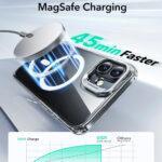 Coque MagSafe ESR Classic Hybrid HaloLock Kickstand pour iPhone 16 - Clear – Image 5