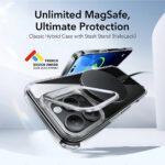 Coque MagSafe ESR Classic Hybrid HaloLock Kickstand pour iPhone 16 Pro Max - Clear – Image 2