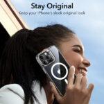 Coque MagSafe ESR Classic Hybrid HaloLock Kickstand pour iPhone 16 Pro Max - Clear – Image 4