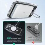 Coque MagSafe ESR Classic Hybrid HaloLock Kickstand pour iPhone 16 Pro Max - Clear – Image 5