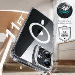Coque MagSafe ESR Classic Hybrid HaloLock Kickstand pour iPhone 16 - Clear Black – Image 3