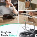 Coque MagSafe ESR Classic Hybrid HaloLock Kickstand pour iPhone 16 - Clear Black – Image 6