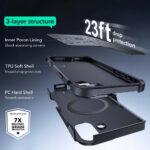 Coque renforcée ESR Cyber Armor Kickstand MagSafe pour iPhone 16 - Black – Image 4