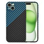 Coque Techsuit Carbonite FiberShell pour iPhone 15 Plus - Blue Pulse