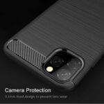Coque Techsuit Carbon Silicone pour iPhone 11 Pro Max - Black – Image 2