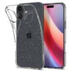 Coque Spigen Liquid Crystal Glitter pour iPhone 16 - Crystal Quartz