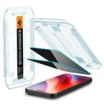 Lot de 2 protections d'écran Spigen Glas.tR EZ-FIT pour iPhone 16 Pro Max / iPhone 17 Pro Max - Privacy – Image 5