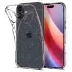 Coque Spigen Liquid Crystal Glitter pour iPhone 16 Plus - Crystal Quartz