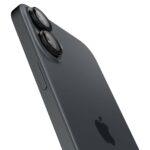 Lot de 2 protections d'objectif Spigen Optik.tR EZ Fit Pro Camera Glass pour iPhone 17 / iPhone 16 Plus / iPhone 16 - Black – Image 3
