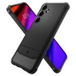 Coque Spigen Rugged Armor pour Samsung Galaxy S24 FE - Matte Black – Image 2