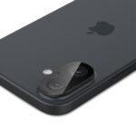 Lot de 2 protections d'objectif Spigen Optik.tR Camera Glass pour iPhone 16 / iPhone 16 Plus - Black – Image 6