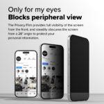 Lot de 2 protections d'écran Ringke Easy Slide Tempered Glass pour iPhone 16 Plus / iPhone 15 Plus - Privacy – Image 4