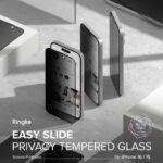 Lot de 2 protections d'écran Ringke Easy Slide Tempered Glass pour iPhone 16 Pro Max - Privacy – Image 5