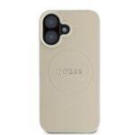 Coque Guess Grained Gold Ring MagSafe pour iPhone 16 - Beige – Image 3