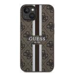 Coque Guess Hardcase 4G Printed Stripes MagSafe pour iPhone 15 - Brown – Image 2