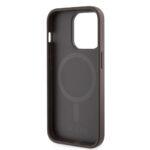 Coque Guess Hardcase 4G Printed Stripes MagSafe pour iPhone 15 Pro - Brown – Image 5