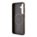 Coque Guess 4G Collection Leather MagSafe pour Samsung Galaxy S24 - Brown – Image 6