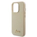 Coque Guess Glitter Glossy Script pour iPhone 15 Pro - Sparkle Beige – Image 5