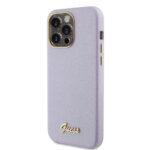 Coque Guess Glitter Glossy Script pour iPhone 15 Pro Max - Light Purple – Image 4