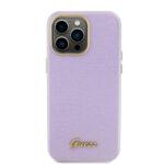 Coque Guess Glitter Glossy Script pour iPhone 15 Pro Max - Light Purple – Image 2