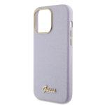 Coque Guess Glitter Glossy Script pour iPhone 15 Pro Max - Light Purple – Image 5