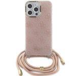 Coque Guess Crossbody Cord 4G Print avec cordon pour iPhone 15 Pro Max - Pink – Image 4