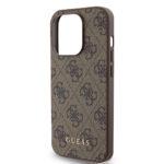 Coque Guess Hardcase 4G Metal Gold Logo pour iPhone 15 Pro - Brown – Image 5