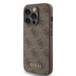 Coque Guess Hardcase 4G Metal Gold Logo pour iPhone 15 Pro - Brown – Image 4