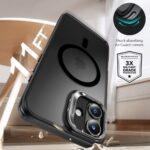 Coque + verre trempé ESR Classic Hybrid HaloLock Kickstand pour iPhone 16 - Frosted Black – Image 3