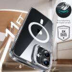 Coque + verre trempé ESR Classic Hybrid HaloLock Kickstand pour iPhone 16 Plus - Clear – Image 5