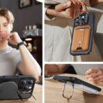 Coque + verre trempé ESR Classic Hybrid HaloLock Kickstand pour iPhone 16 Pro Max - Frosted Black – Image 3