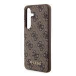 Coque Guess Hardcase 4G Metal Gold Logo pour Samsung Galaxy S24 Plus - Brown – Image 5