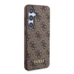 Coque Guess Hardcase 4G Metal Gold Logo pour Samsung Galaxy S24 Plus - Brown – Image 3