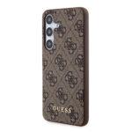 Coque Guess Hardcase 4G Metal Gold Logo pour Samsung Galaxy S24 Plus - Brown – Image 4
