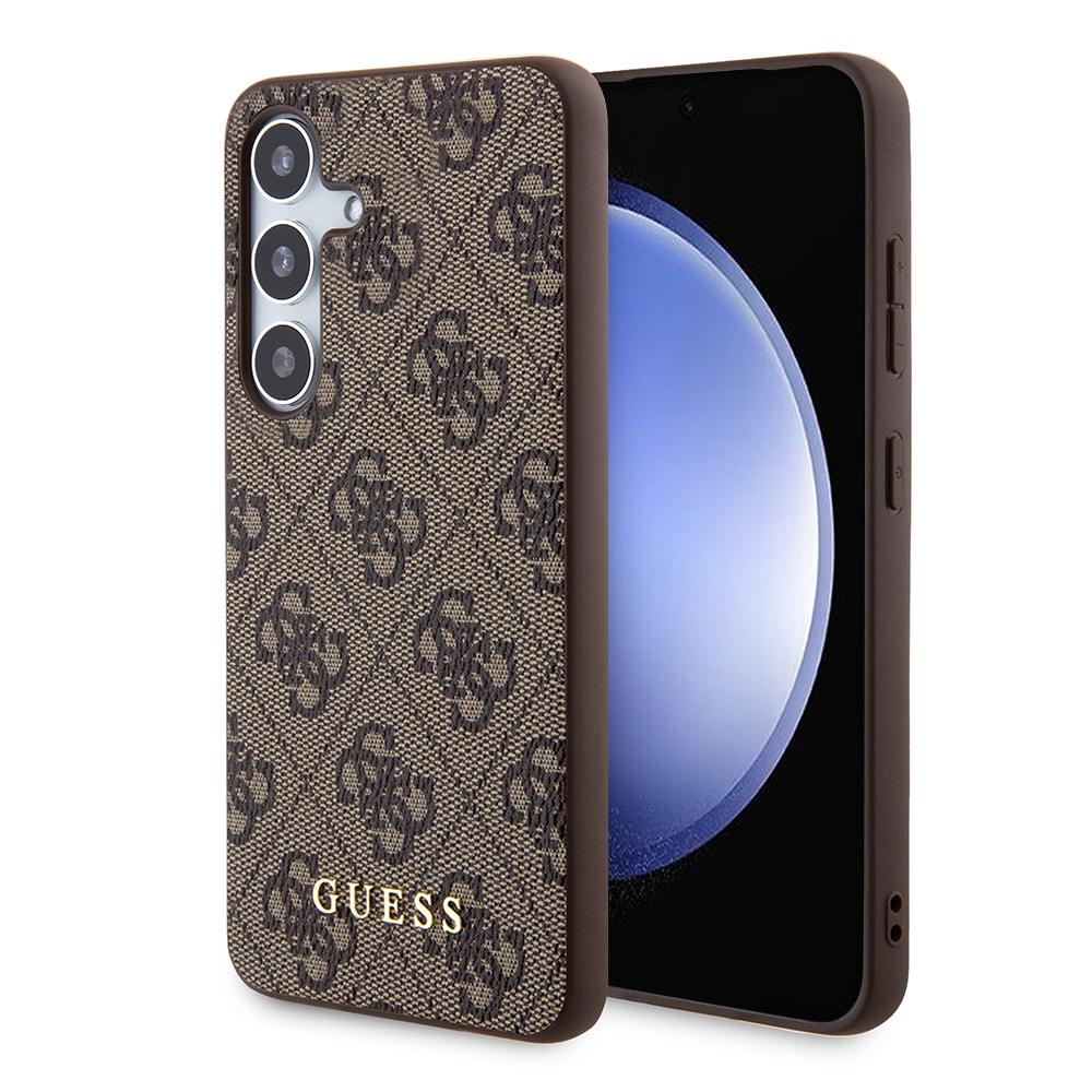 1555591 Coque Guess Hardcase 4G Metal Gold Logo pour Samsung Galaxy S24 Plus - Brown – Image 1