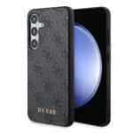 Coque Guess Hardcase 4G Metal Gold Logo pour Samsung Galaxy S24 Plus - Black
