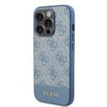 Coque Guess Hardcase 4G Stripe Collection pour iPhone 15 Pro - Blue – Image 4