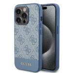 Coque Guess Hardcase 4G Stripe Collection pour iPhone 15 Pro - Blue