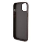 Coque Guess Crossbody 4G Metal Logo avec cordon pour iPhone 15 Plus - Brown – Image 5