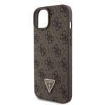 Coque Guess Crossbody 4G Metal Logo avec cordon pour iPhone 15 Plus - Brown – Image 4