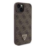 Coque Guess Crossbody 4G Metal Logo avec cordon pour iPhone 15 Plus - Brown – Image 3