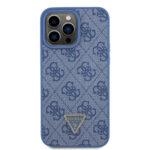 Coque Guess Crossbody 4G Metal Logo avec cordon pour iPhone 15 Pro - Blue – Image 2