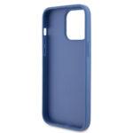 Coque Guess Crossbody 4G Metal Logo avec cordon pour iPhone 15 Pro - Blue – Image 5