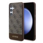 Coque Guess Hardcase 4G Stripe Collection pour Samsung Galaxy S24 Plus - Brown